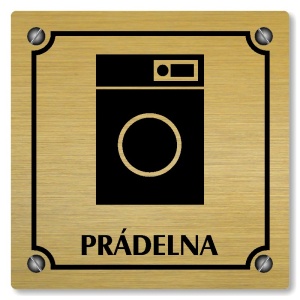 Prádelna, 100x100mm, zlatá, Kansas